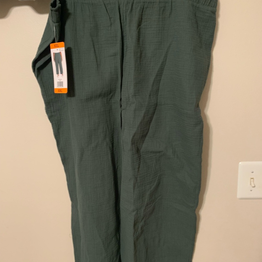 New Jessica Simpson Women's Gauze Pant. Green. XXL - Picture 4 of 6